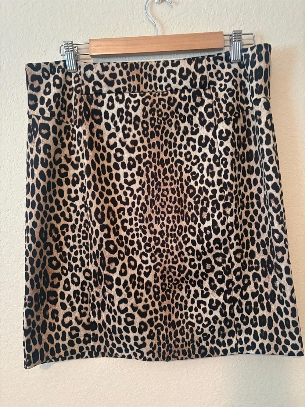 Michael Kors Leopard Pencil Skirt - Tan and Black